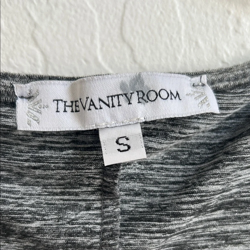 Heather Gray Asymmetrical Knot Dress - Picture 3 of 3